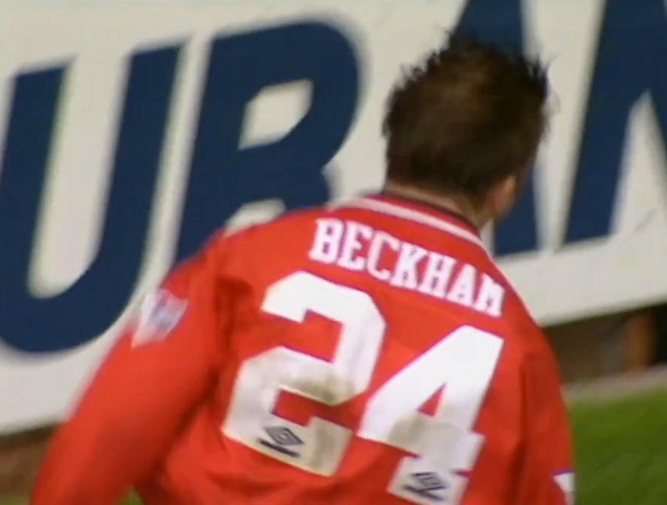 Seven Beckham goals... in the no.24 shirt!